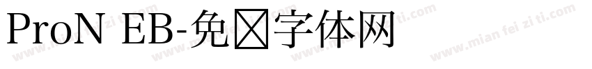 ProN EB字体转换